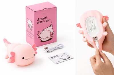 Παιδικό Φωτάκι Νυκτός Axolotl από Σιλικόνη με Touch Control